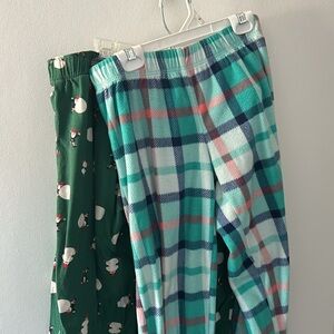 2 Sets of Pajama Pants - both size small and cozy!